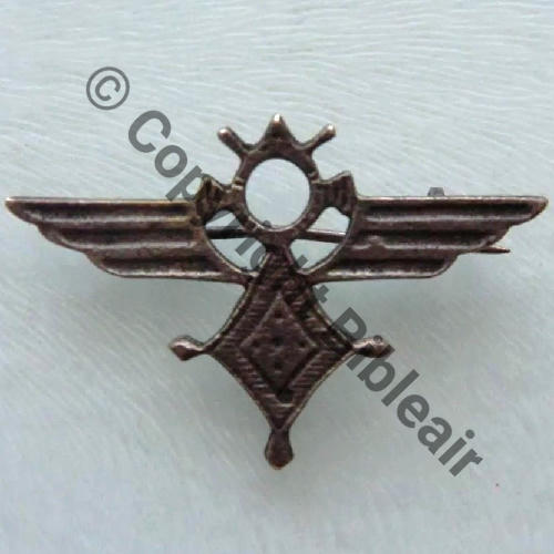 591 GAO.591 OUARGLA Type1  LOC ARGENT Eping bascule Dos lisse irreg 1Poincon Src.13dragonrouge 150EurInv 